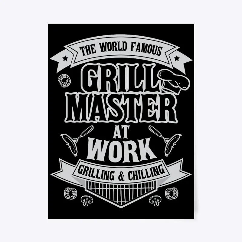 Grill Master Barbecue BBQ Grilling Dad