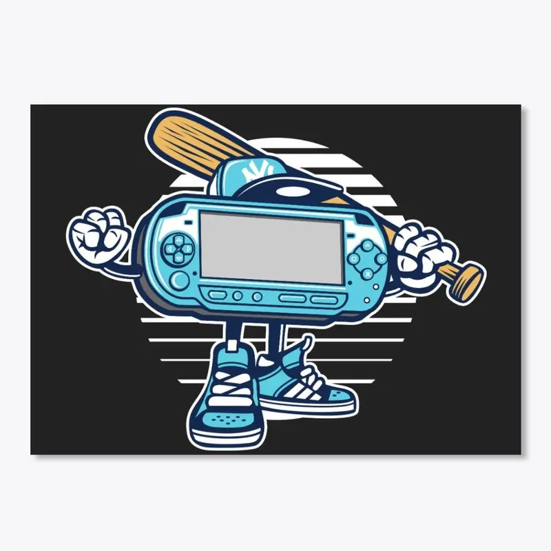 Hand Drawn Game On Baseball Cartoon