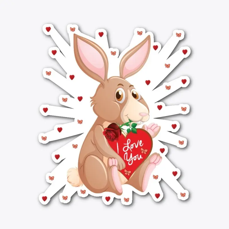 Rabbit T-shirt Valentine's Day Gift