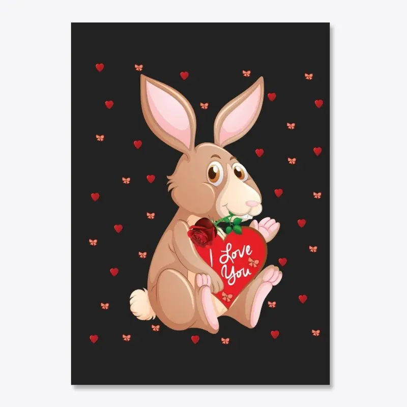 Rabbit T-shirt Valentine's Day Gift