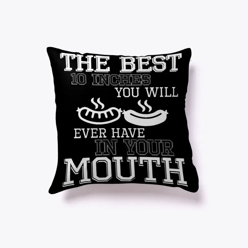 Funny BBQ Sausage Indoor Pillow