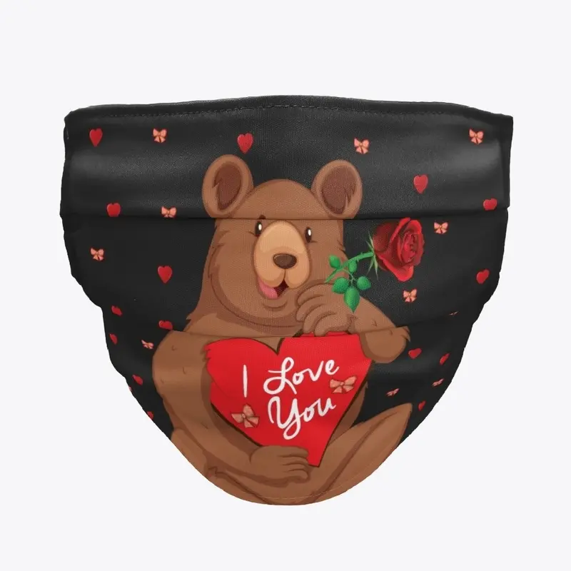 Happy Cute Brown Bear Valentine Gift